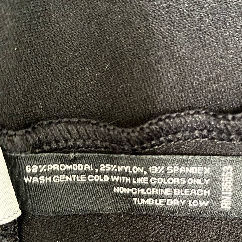 American Giant Black Ponte Slim Pant 6 - Picture 5 of 5